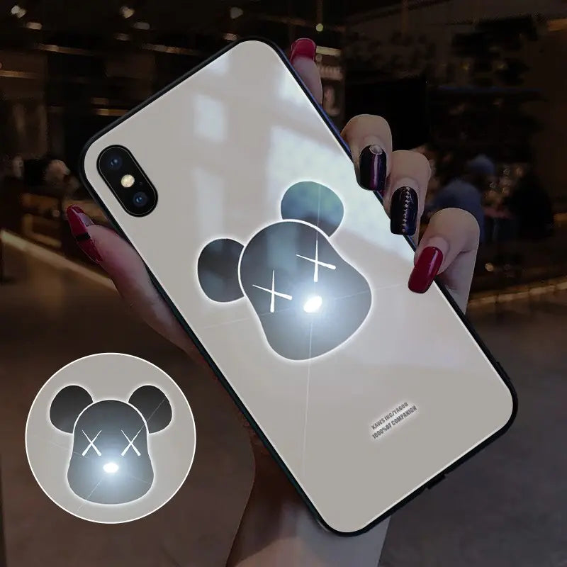 iPhone 11 Pro Max Glass Case with Sound Control Light