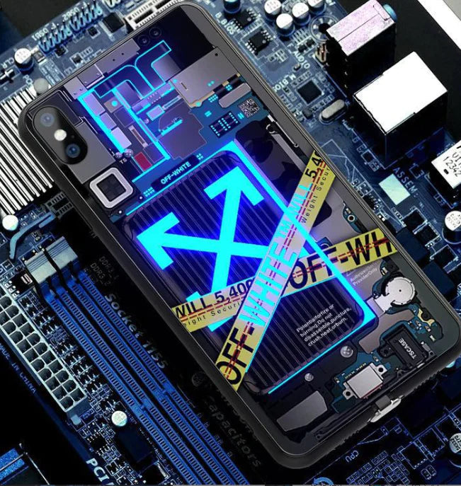 iPhone 11 Pro Max Glass Case with Sound Control Light