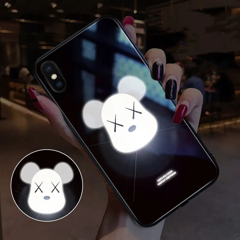 iPhone 11 Pro Max Glass Case with Sound Control Light