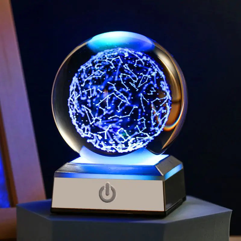 Creative Crystal Galaxy Figurine Light-Up Ball Decor