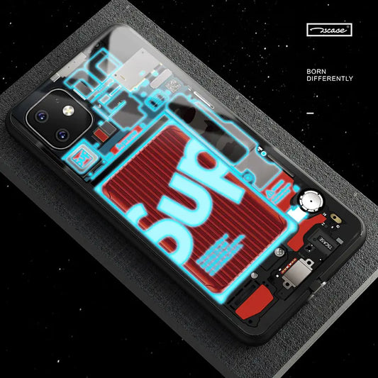 iPhone 11 Pro Max Glass Case with Sound Control Light